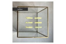 アクリル製ショートバレッタ yellow（イエロー） eME　barretta 2 short 髪留め ヘアクリップ ヘアアクセサリー