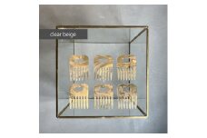 アクリル製 ヘアコーム clear beige（クリアベージュ） ヘアアクセサリー eME　tayu