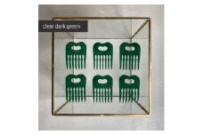 アクリル製 ヘアコーム clear dark green（クリアダークグリーン） ヘアアクセサリー eME　tayu