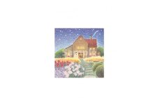 渡辺美香子 版画作品「アニバーサリーな夜」
