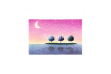 渡辺美香子 版画作品「3 trees」