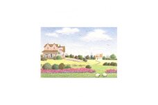 渡辺美香子 版画作品「ほっこりとした暮らし」