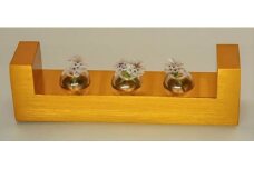 アルミ一輪挿し　凹凸　オレンジ　おしゃれ　お花　フラワーベース　花瓶　シンプル　４色展開