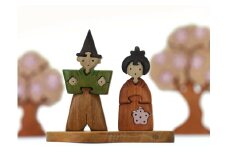 立ち雛（小）知育玩具 木製パズル おもちゃ プレゼント 男の子 女の子 誕生日 クリスマス 子供 大人 ギフト つみき 積木 送料無料