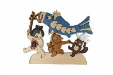 コイノボリと金太郎 知育玩具 木製パズル おもちゃ プレゼント 男の子 女の子 誕生日 クリスマス 子供 大人 ギフト つみき 積木 送料無料