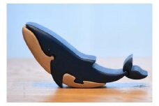 ブルーホエール（シロナガスクジラ）こども　知育玩具 木製パズル おもちゃ プレゼント 男の子 女の子 誕生日 クリスマス 子供 大人 ギフト つみき 積木 送料無料｜こだわりの逸品 地域特産品 ギフト 自分用 人気 おすすめ