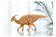 パラサウロロフス　恐竜　かわいい　木製パズル　知育　玩具　プレゼント