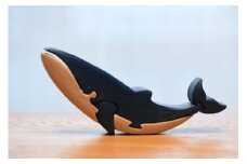 ブルーホエール（シロナガスクジラ） 知育玩具 木製パズル おもちゃ プレゼント 男の子 女の子 誕生日 クリスマス 子供 大人 ギフト つみき 積木 送料無料