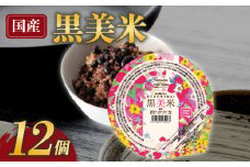 雑穀 パックごはん 120g×12個 黒美米 パックご飯 ご飯パック パック米 パックライス レトルトご飯 防災 備蓄 非常食 一人暮らし 雑穀米 長期保存 黒米 発芽玄米 玄米 小豆 食物繊維 低GI値 糖質 健康 大阪府 松原市