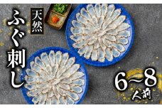 天然 ふぐ 刺身 6～8人前 指定日可 冷凍 真空 解凍するだけ お手軽 まふぐ 炙り たたき 大皿 てっさ 国産 フグ刺し 刺し身 河豚 高級 鮮魚 魚 魚介 新鮮 家庭用 プレゼント 鍋 大阪府 松原市 限定 下関 に並ぶ 玄品ふぐ ふるさと納税ふぐ 6人前 8人前 冬 旬