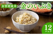 ご飯パック 金賞 健康米 金のいぶき  120g×12個入り 国産 レンチン もち麦 軽食 夜食 簡単 白米 麦 食物繊維 ビタミン 御飯 ごはん パック ご飯 パックライス 
