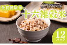 ご飯パック 金賞 健康米 十六雑穀米  120g×12個入り 国産 レンチン もち麦 軽食 夜食 簡単 白米 麦 食物繊維 ビタミン 御飯 ごはん パック ご飯 パックライス 