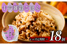 定期便 6回 十六雑穀 ごはんパック 160g 18個 パックごはん パックご飯 ごはんパック ご飯パック パックライス パック 16雑穀 雑穀 米 ごはん ご飯 こめ ライス 備蓄 保存 防災 レンジ 調理 簡単 レンチン 温めるだけ 健康 ダイエット 美容 栄養 ヘルシー 国産 18 18食 レトルト インスタント おいしい 人気 おすすめ おくさま印 大阪 松原