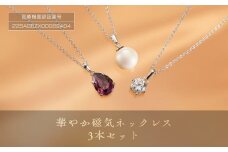 華やか磁気ネックレス３本セット