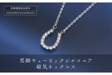 「馬蹄キュービックジルコニア磁気ネックレス」