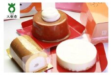 生キャラメルシフォンケーキ(R)とご馳走ロールと生チーズケーキのセット