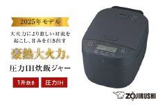 象印 圧力IH炊飯ジャー 1升炊き ( 炊飯器 ) 「 豪熱大火力 」 NWYC18-BZ スレートブラック