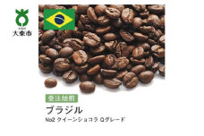 [豆]#42 受注焙煎！310g ブラジル No2 クイーンショコラ Qグレード 珈琲豆 コーヒー豆 自家焙煎