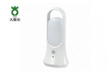 白色LEDセンサー付ライト　白色　スタンド　吊り下げ　電池式　PM-L701