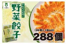 【大阪名物】大阪ふくちぁん野菜餃子 冷凍生餃子 288個 ［36個入×8セット］