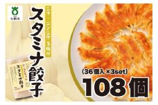 【大阪名物】大阪ふくちぁんスタミナ餃子 冷凍生餃子 108個 ［36個入×3セット］
