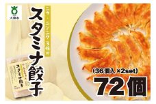 【大阪名物】大阪ふくちぁんスタミナ餃子 冷凍生餃子 72個 ［36個入×2セット］