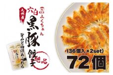 【大阪名物】大阪ふくちぁん黒豚餃子 冷凍生餃子 72個 ［36個入×2セット］