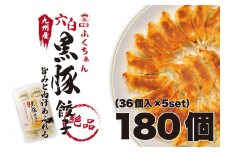 【大阪名物】大阪ふくちぁん黒豚餃子 冷凍生餃子 180個 ［36個入×5セット］