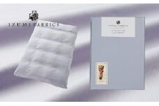 ＜シングル＞掛け布団カバー(羽毛布団を引き立てるやわらか超長綿使用)色シルバースカイ　抗菌防臭加工　【1210764】