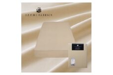 ＜シングル＞25cm巾プレミアムボックスシーツ(マットレスカバー)色:シャンパンベージュ抗菌防臭加工【1210913】