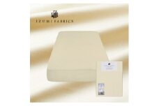 ＜シングル＞35cm巾　ボックスシーツ(マットレスカバー)色:サンド　抗菌防臭加工　【1210742】