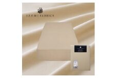 ＜シングル＞45cm巾プレミアムボックスシーツ(マットレスカバー)色シャンパンベージュ　抗菌防臭加工【1210835】