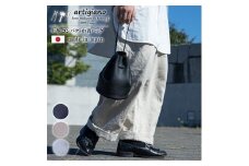 ＜コンパクト巾着バッグ＞本革 レザー ミニバッグ ミニマリスト コンパクト ＜ma-02ss-BK＞【1278909】