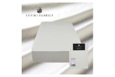 ＜ダブル＞45センチ巾プレミアムボックスシーツ(マットレスカバー)色:プラチナグレー　抗菌防臭加工【1210856】