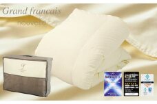 合掛け羽毛布団　ダニプルーフ生地使用ダウン95%　抗菌防臭羽毛使用　CILブラックラベル【1244107】