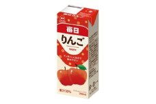 毎日牛乳 毎日りんご 200ml紙パック×48本入【1282180】