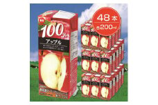 毎日牛乳 毎日100%アップル 200ml紙パック×48本入【1282193】