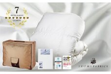＜シングルサイズ＞合掛け羽毛布団(掛けカバー付) ポーランド産マザーグースダウン95%プラチナラベル【1412300】