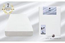 ＜シングル＞ 35cm巾 スヴィンコットン ボックスシーツ(マットレスカバー)カラー:ピュアホワイト【1409957】