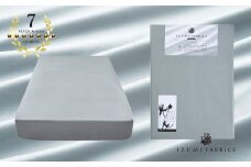 ＜セミダブル＞ 35cm巾  スヴィンコットン ボックスシーツ　カラー:フォグブルー【1410580】