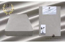 ＜シングル＞ 35cm巾　スヴィンコットン ボックスシーツ　カラー:オパールグレー【1412082】