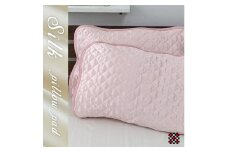 ＜Mサイズ 43×63cm＞シルク100%和泉木綿枕パッド　ピンク2枚組　SSM-1M-2PPI【1417280】