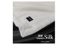 ＜クィーンサイズ＞贅沢タッサーシルク100%(毛羽部分)毛布 200×200cm　SILK-Q【1417458】