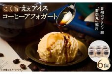 ブランド卵『夢想丸』と低温殺菌牛乳で作ったコク旨ええアイス　＜コーヒーアフォガート＞6個【1466954】