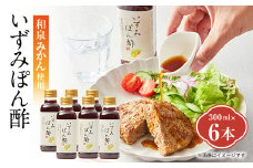 大阪府和泉市産のみかんを使った「いずみぽん酢」300ml入り6本セット。道の駅でも好評発売中!【1498462】