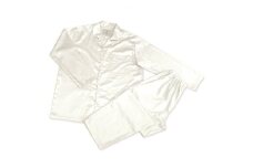 ＜シングル＞プレミアムカバー35cm巾シーツ・掛・枕&パジャマ(男女兼用XSサイズ)4点セット色PW【1215976】