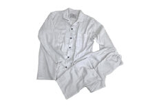 ＜シングル＞プレミアムガーゼカバー35cm巾シーツ・掛・枕&パジャマ(男女兼用XSサイズ)4点PL【1216194】