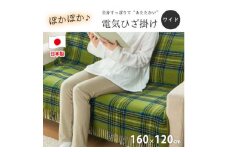 ＜160×120cm＞色々使える!ワイドサイズ暖か電気ひざ掛けグリーン　SB-20HW01-GR【1430892】