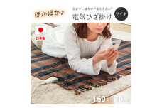＜160×120cm＞色々使える!ワイドサイズ暖か電気ひざ掛けブラウン　SB-20HW01-BR【1430896】
