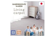 ＜江戸間3畳＞家族が集まるリビングをもっと快適に!リビングカーペット ナチュラル(ウイング3畳NA)【1491222】